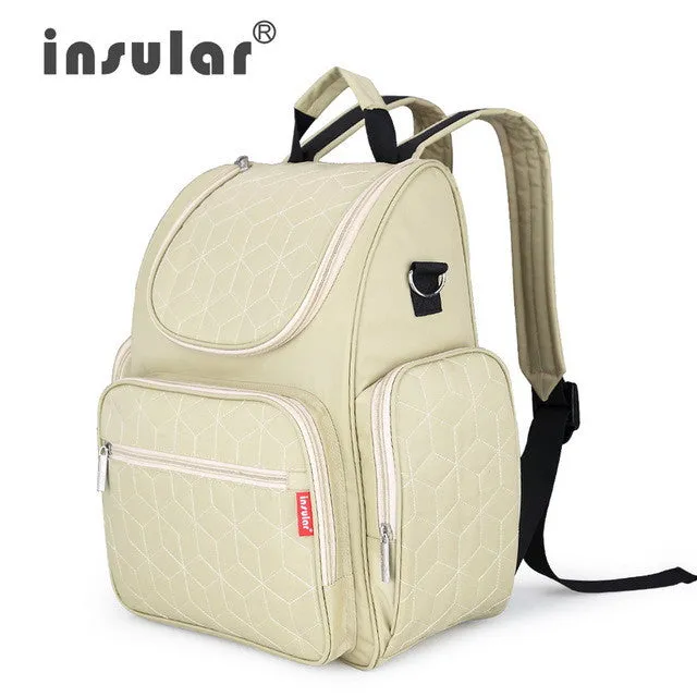 Insular Elegant Baby Diaper Backpacks Nappy Bags Multifunctional Changing Bags For Mommy Shipping Free