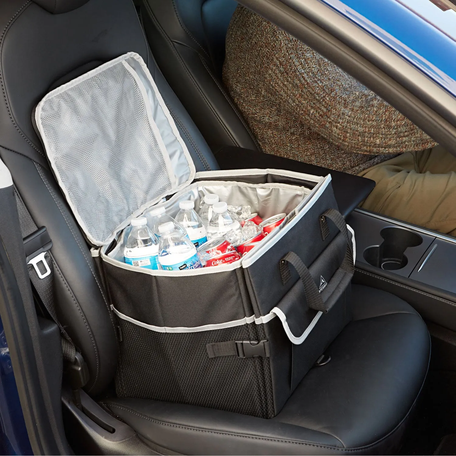 Integral™ Trunk Organizer With Cooler and Reusable Bags