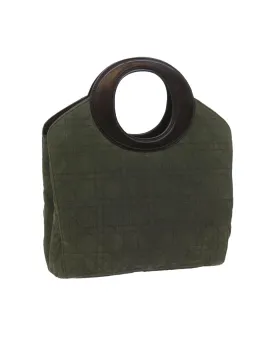 Khaki Nylon Canage Hand Bag by Christian Dior