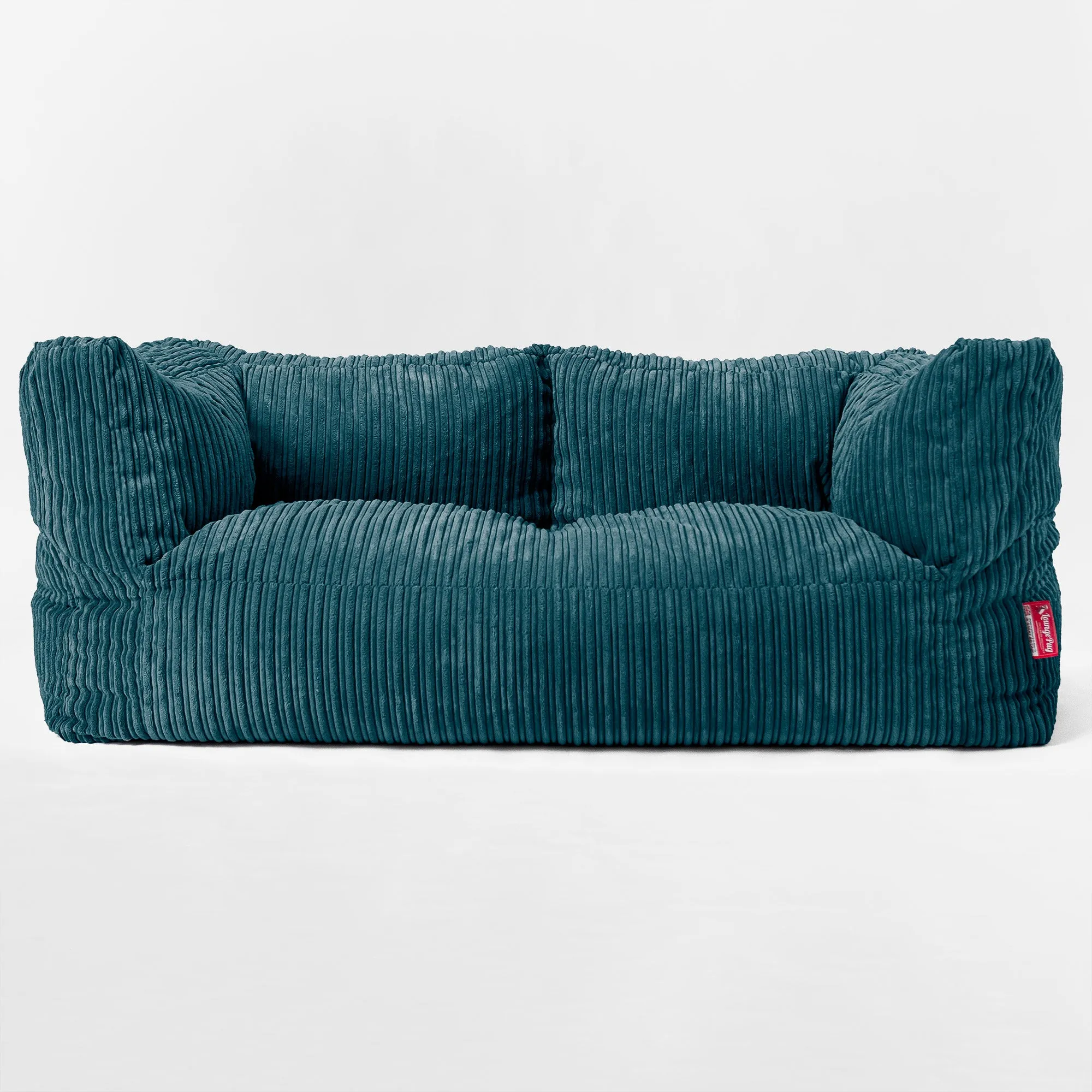 Kids Giant Albert Sofa 2 Seater 3-14 yr - Cord Teal Blue