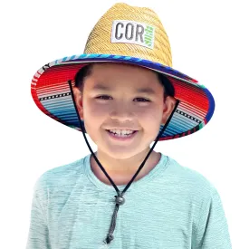 Kids Straw Hat Summer Beach Hat for Boys and Girls - Sarape