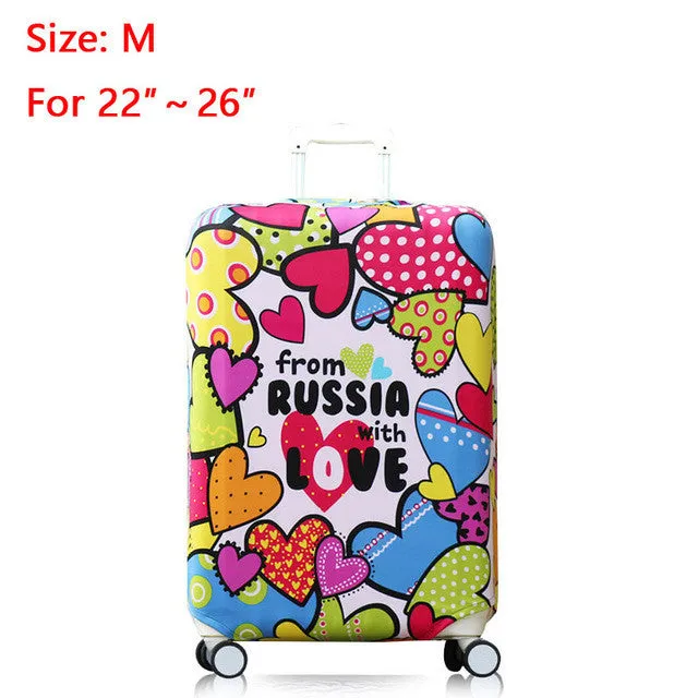 Luggage Cover Protector Protective Suitcase Covers Elastic Protection Case on Suitcase Fashion Travel Cover for Trolley Trunk