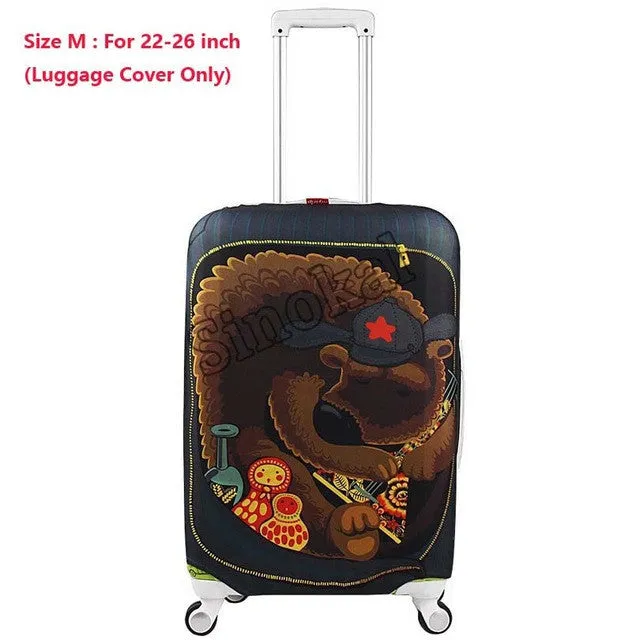 Luggage Cover Protector Suitcase Cover Protector for 18 20 22 24 26 28 30 32 inch Trunk Case Trolley Case (Cover Only)