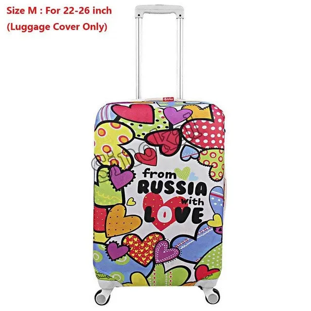 Luggage Cover Protector Suitcase Cover Protector for 18 20 22 24 26 28 30 32 inch Trunk Case Trolley Case (Cover Only)