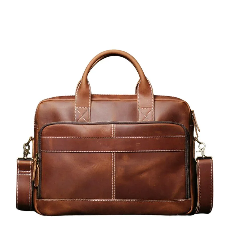 Men's Genuine Leather Vintage Briefcase