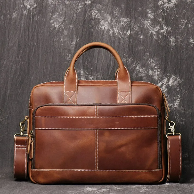 Men's Genuine Leather Vintage Briefcase