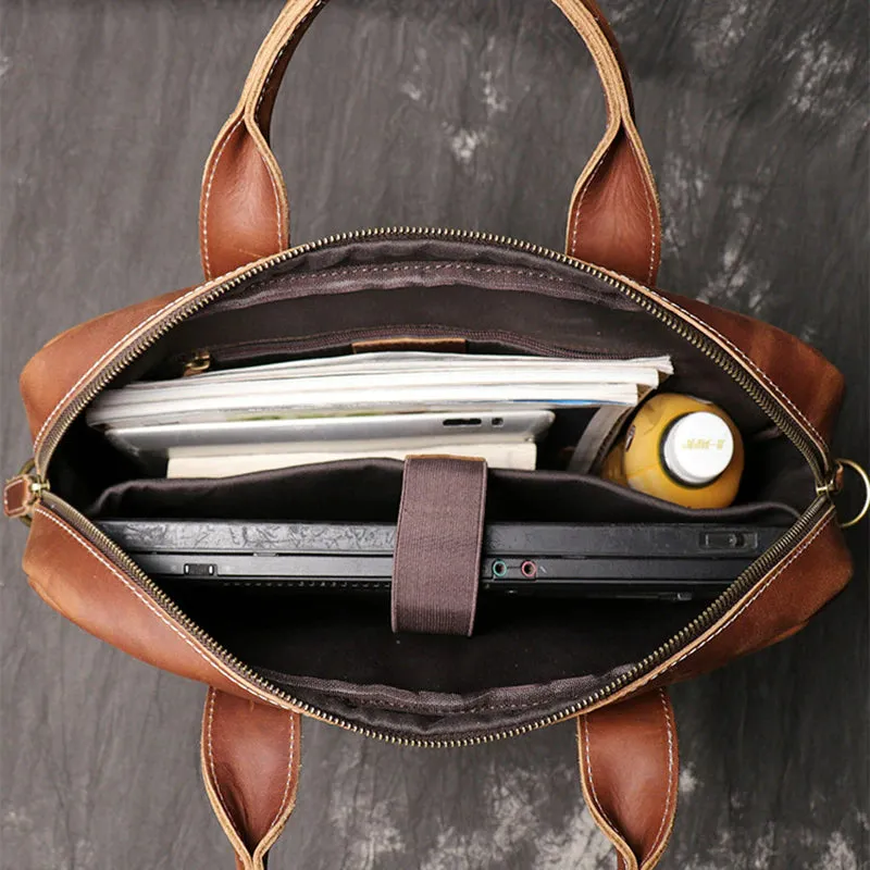 Men's Genuine Leather Vintage Briefcase