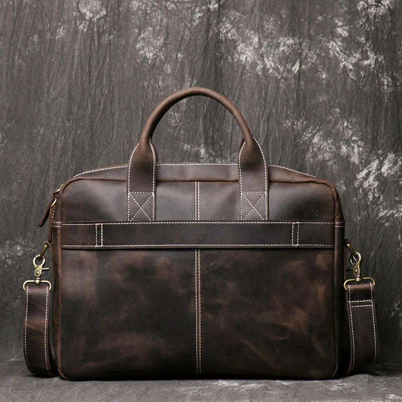 Men's Genuine Leather Vintage Briefcase