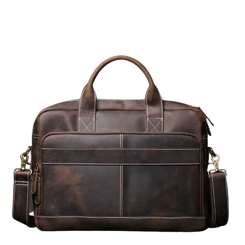 Men's Genuine Leather Vintage Briefcase