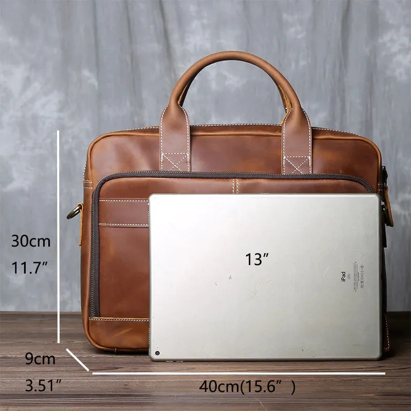 Men's Genuine Leather Vintage Briefcase