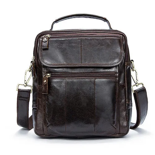 MVA Genuine Leather Bag top-handle Men Bags male Shoulder Crossbody Bags Messenger Small Flap Casual Handbags men Leather Bag