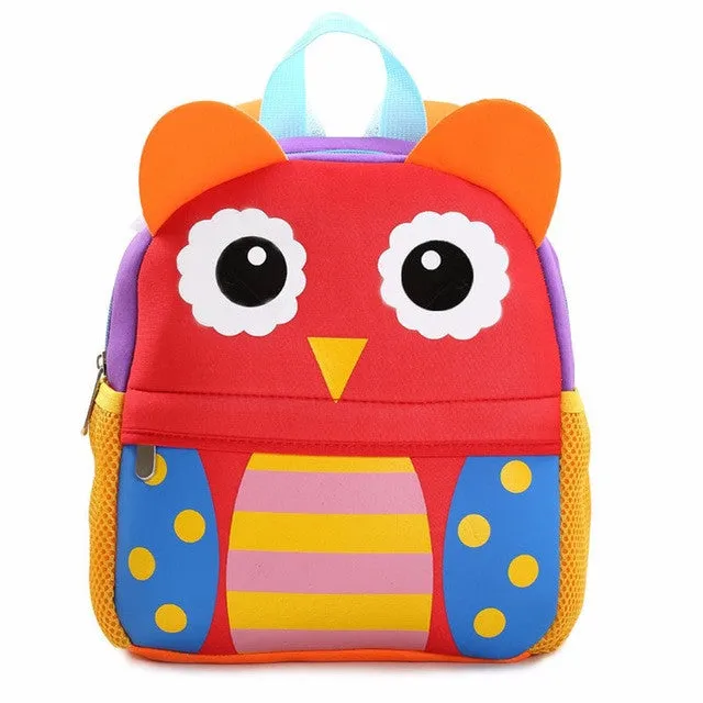 New 3D Cute Animal Design Backpack Kids School Bags For Teenage Girls Boys Cartoon Dog Monkey Shaped Children Backpacks Big Size