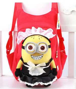 New Brand High Quality Cute 3D My Little Pony Minion Plush Backpack Children's Shoulder Bag Cartoon School Bag for Kids Satchel