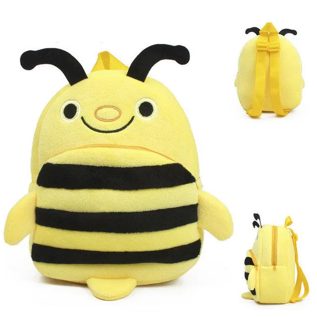 New cute kids school bag cartoon mini plush backpack toy for kindergarten boy girl baby Children's gift student lovely schoolbag