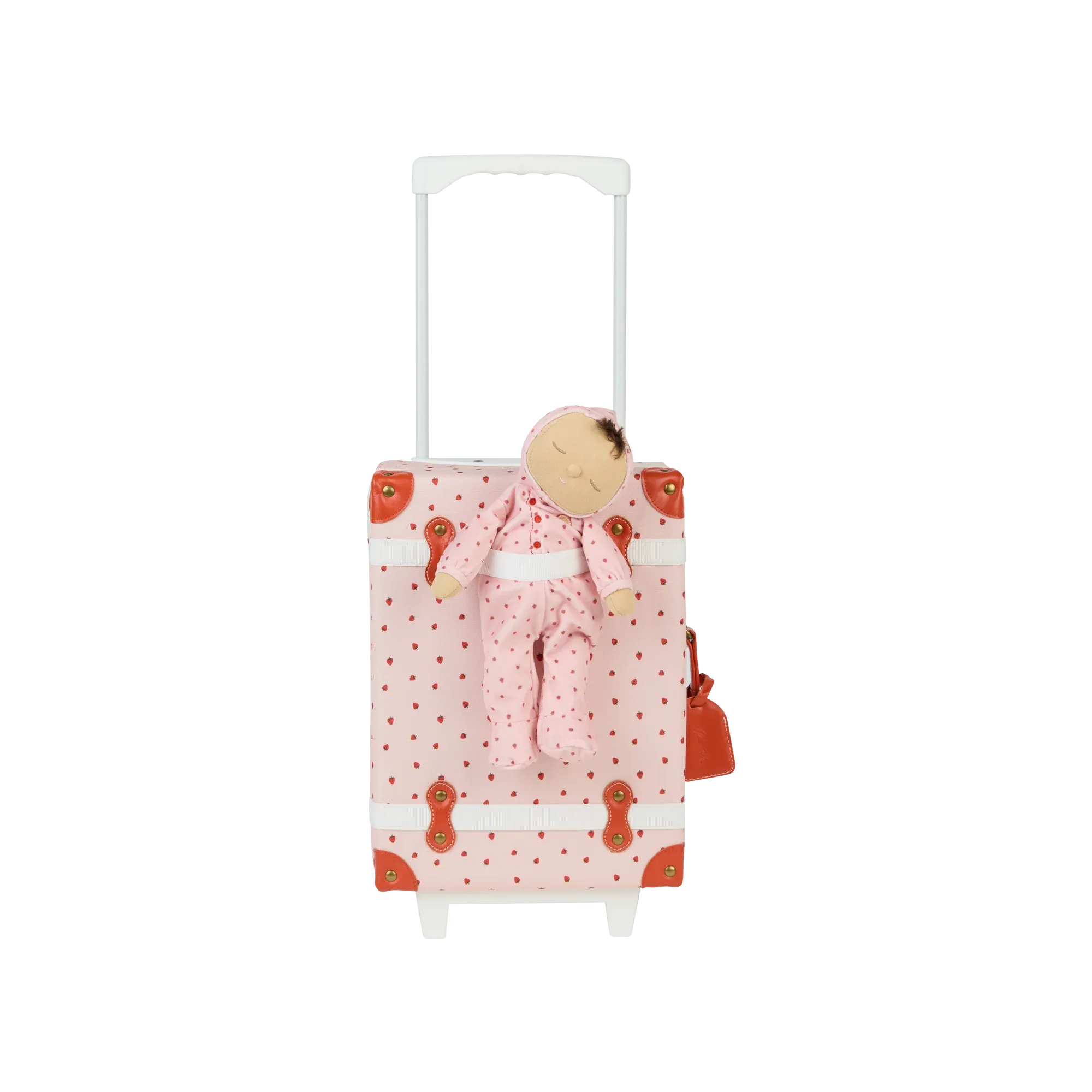 Olliella See-ya Suitcase - Strawberry