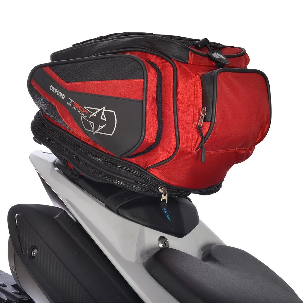 Oxford T30R 30 Litre Tail Pack   Rain Cover - Red