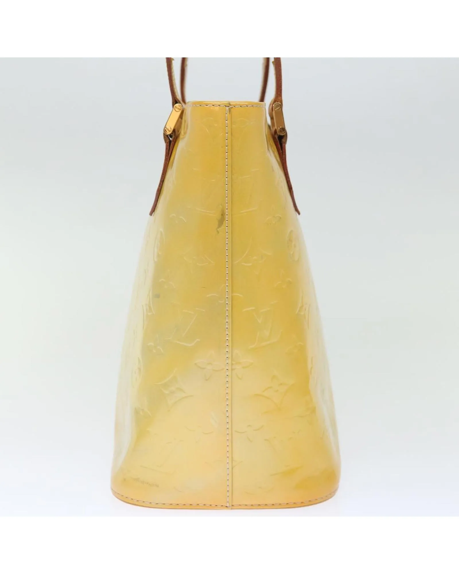 Patent Leather Gris Hand Bag with Shoulder Strap by Louis Vuitton