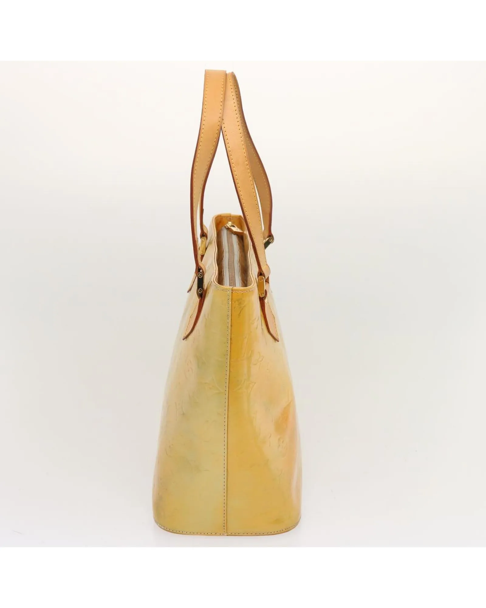 Patent Leather Houston Hand Bag - Gris