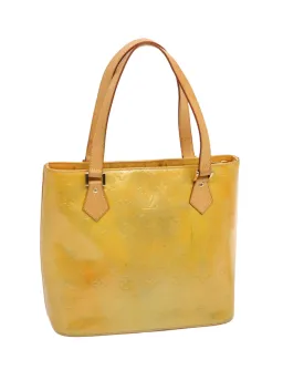 Patent Leather Houston Hand Bag - Gris