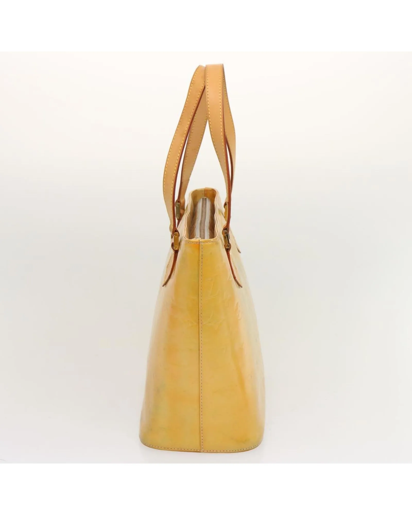 Patent Leather Houston Hand Bag - Gris