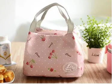 Portable bag Cooler Insulated Canvas Lunch Bag Thermal Food Picnic Lunch Bags for Women Kids Men Cooler Lunch Box Bag Tote