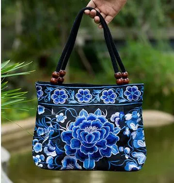 Price-promotion Women' handbag!New nice Embroidered Lady bags national trend handbag embroidered embroidery Lady carry bag