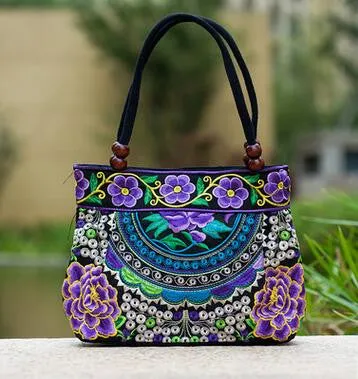 Price-promotion Women' handbag!New nice Embroidered Lady bags national trend handbag embroidered embroidery Lady carry bag