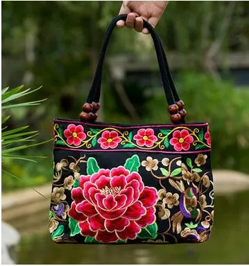 Price-promotion Women' handbag!New nice Embroidered Lady bags national trend handbag embroidered embroidery Lady carry bag