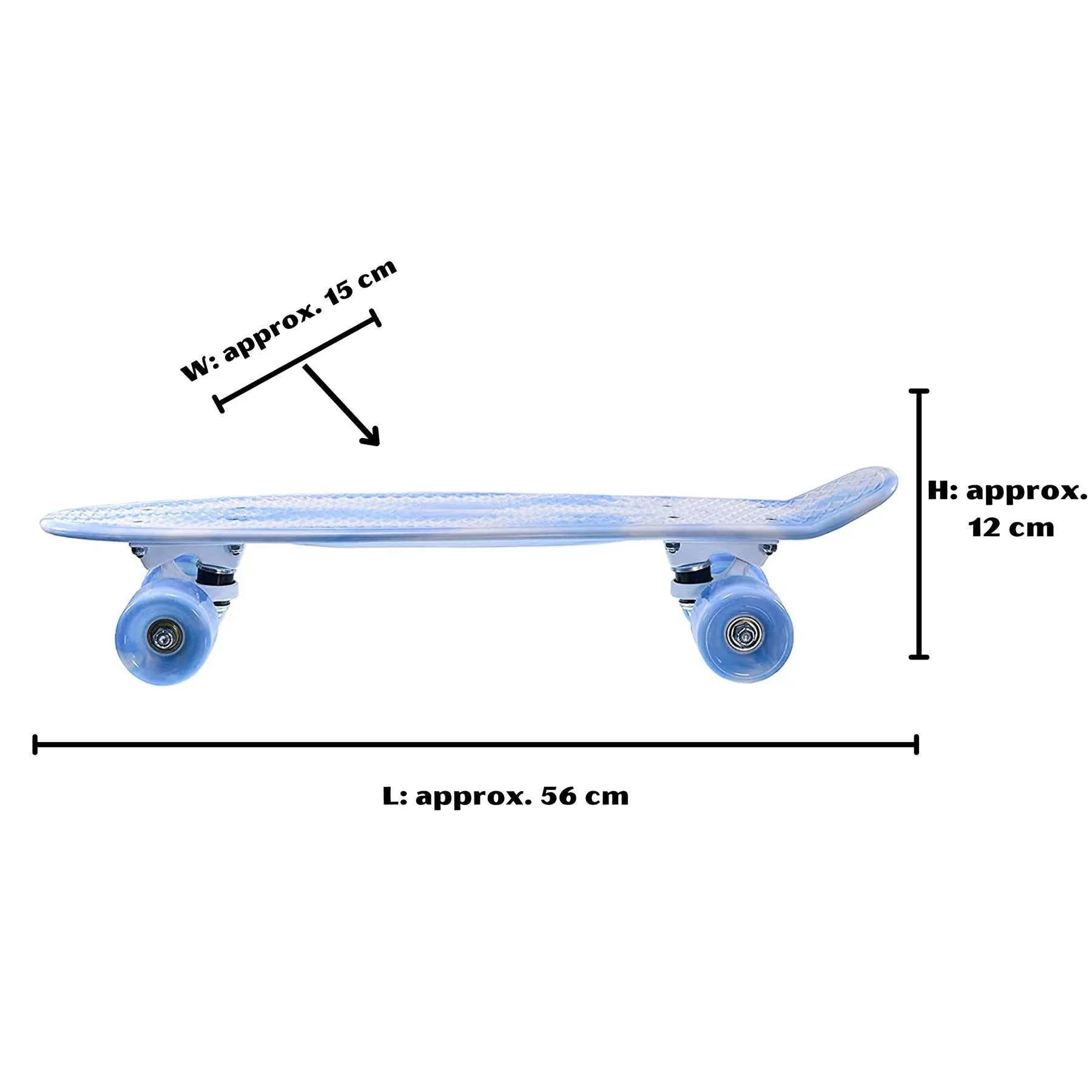 Retro Skateboard Blue