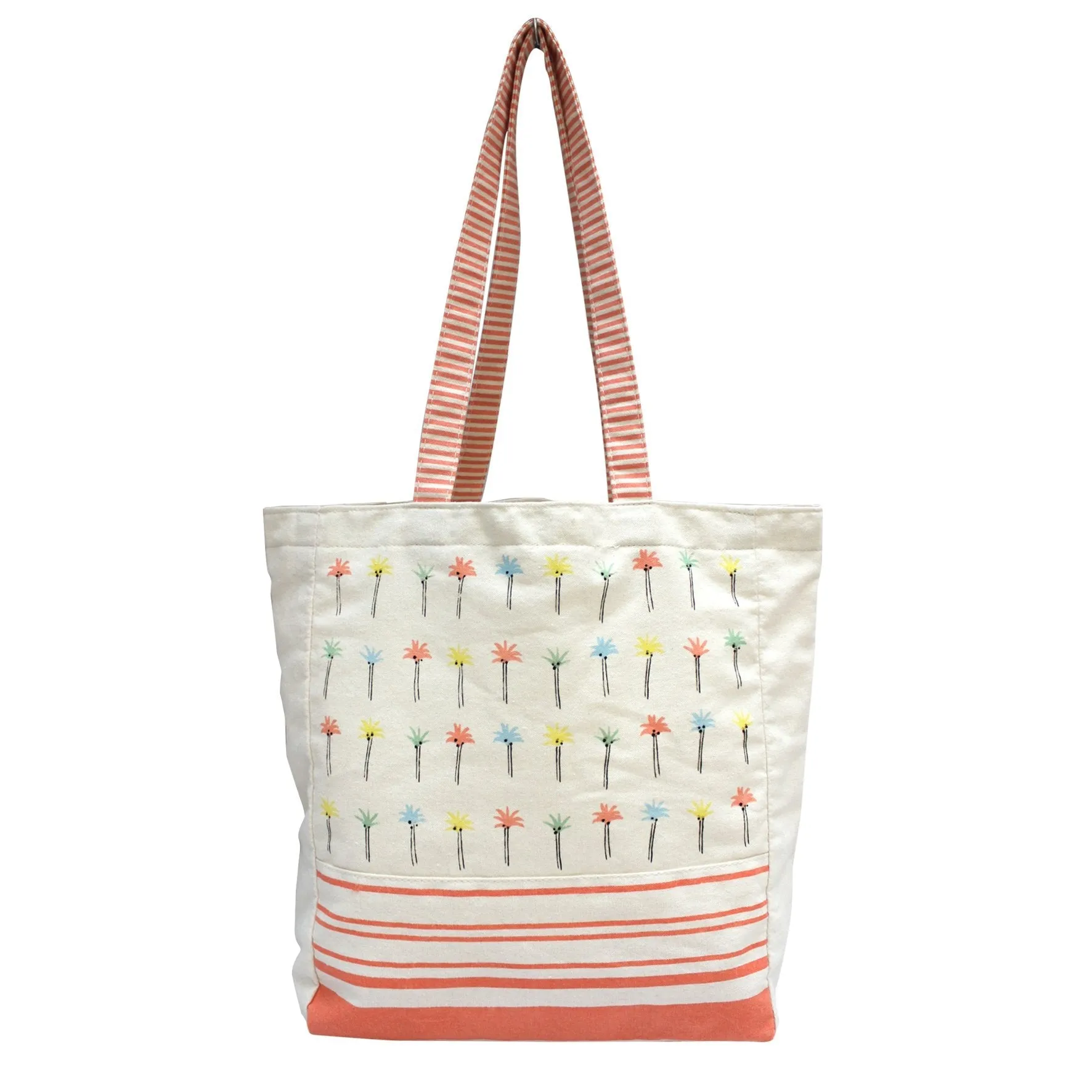 Sherbet Palm Tree Tote Bag