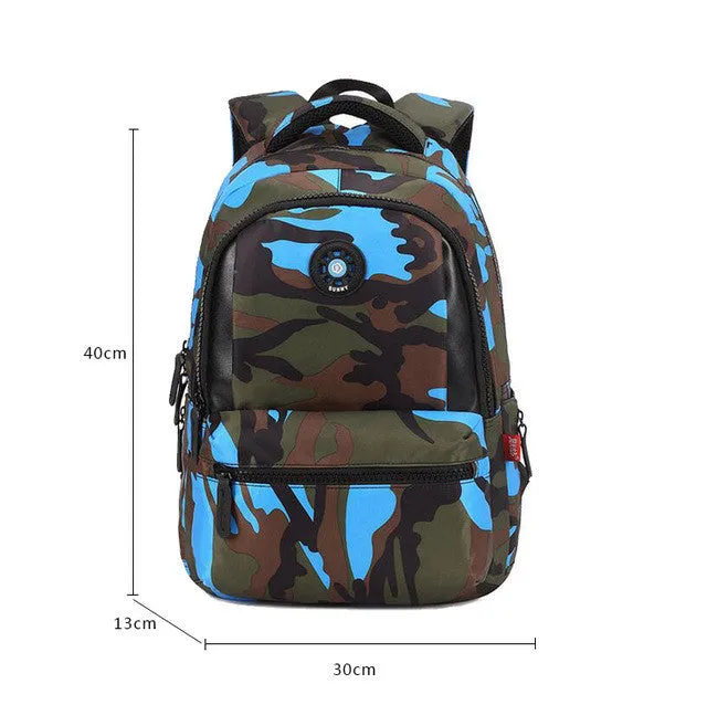 Small Size Fashion Camouflage Kid Backpack Bag School Bags Travel Backpack Bags For Cool Boy And Girl