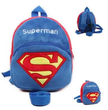 Soft Superman Baby Harness Baby Walking Wings Kids Keeper Children Backpacks For Baby Boy &Strap Bag Anti-lost Baby Bag 0-3years