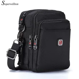 Soperwillton Brand Men's Bag Messenger Bags Wateproof High Quality Oxford 1680D Zipper Bag Crossbody For Male #1052