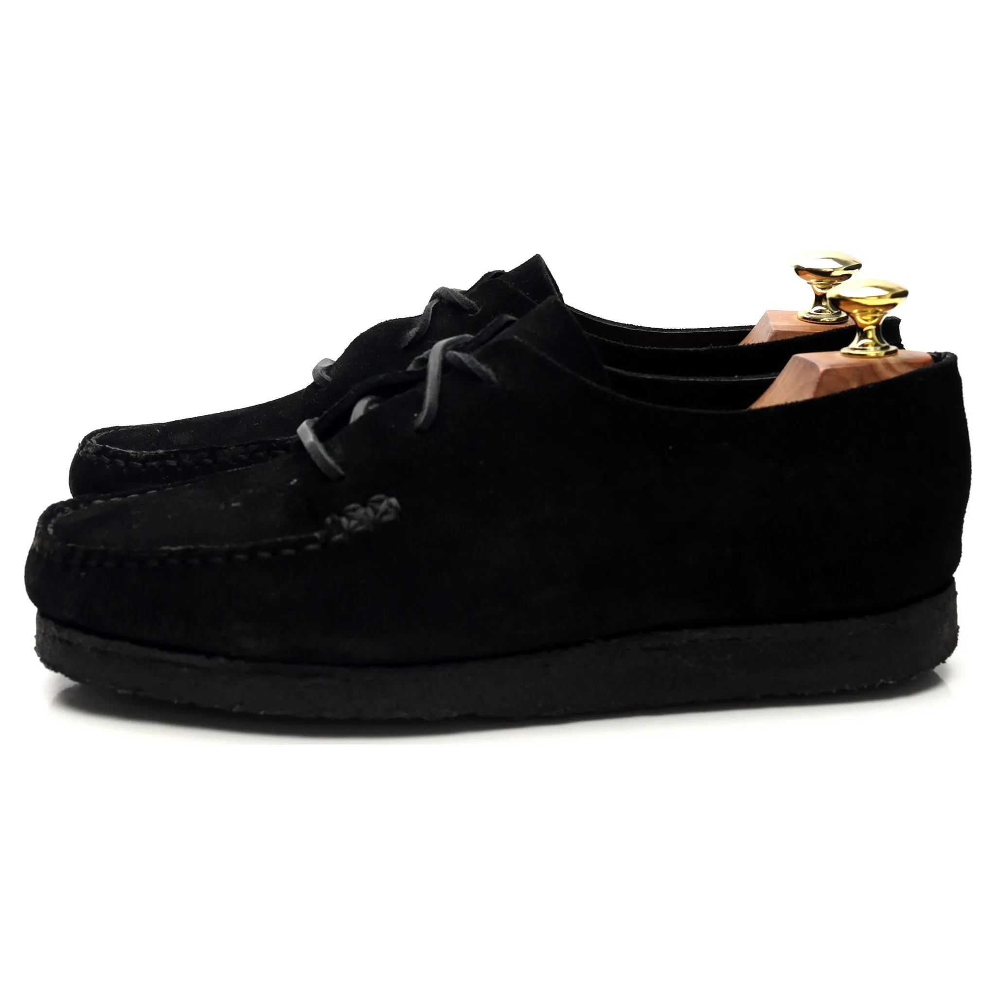 'Sports 2 Pcs Moc' Black Suede Moccasins UK 7 EU 41