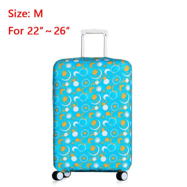 Suitcase Covers Luggage Cover Protector with Elastic Fabric Protect Suitcase from Scracth Reconizable Cover for Travelling