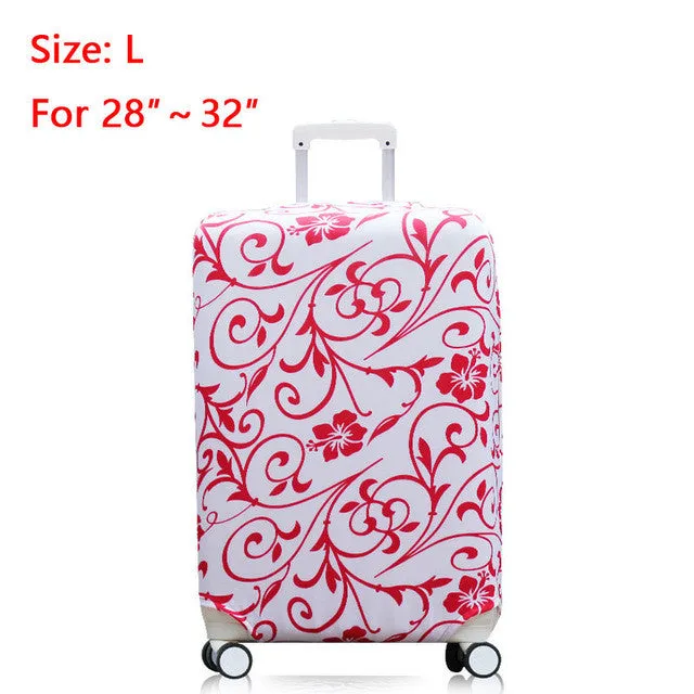 Suitcase Covers Luggage Cover Protector with Elastic Fabric Protect Suitcase from Scracth Reconizable Cover for Travelling