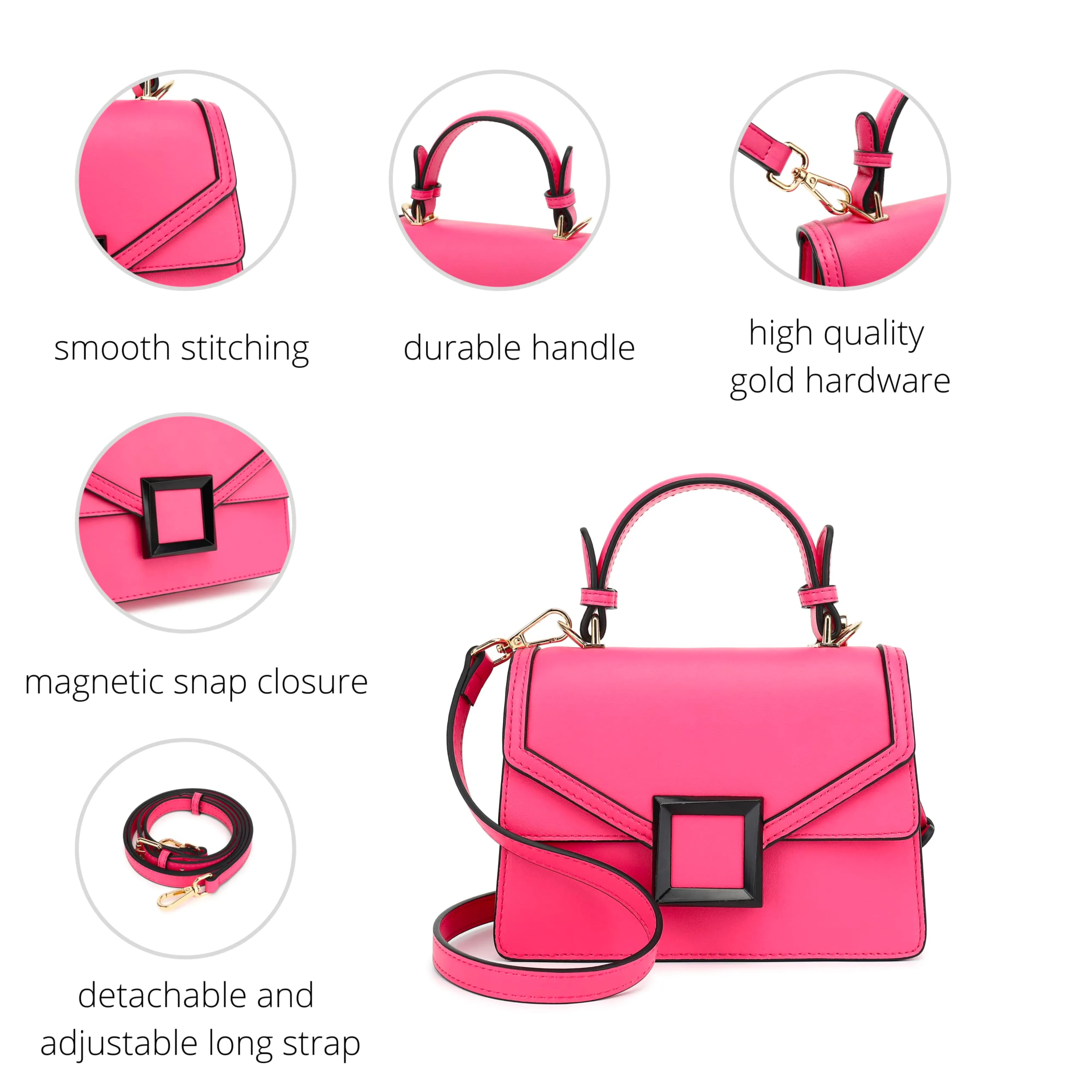 Top Handle Satchel Handbag H2086