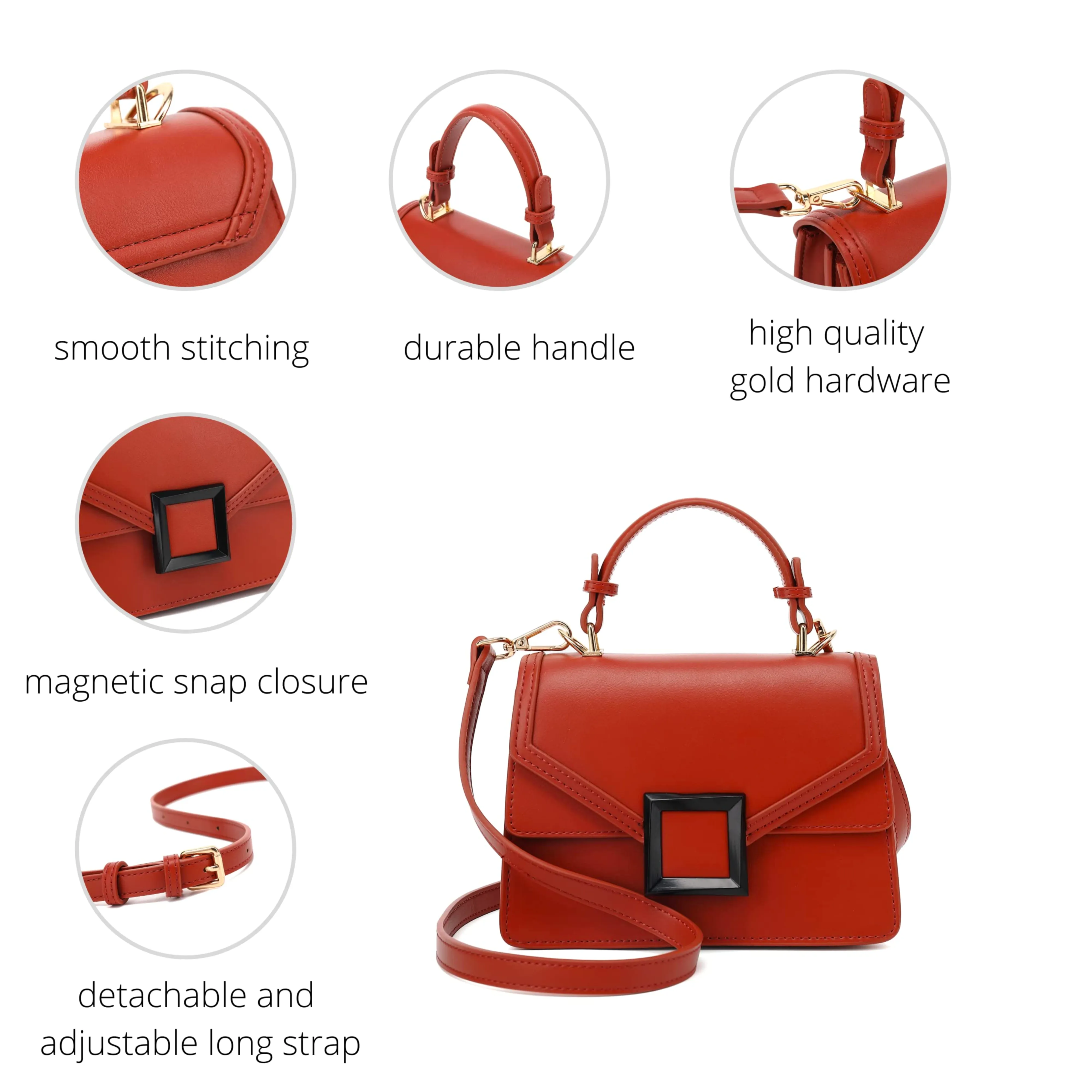 Top Handle Satchel Handbag H2086