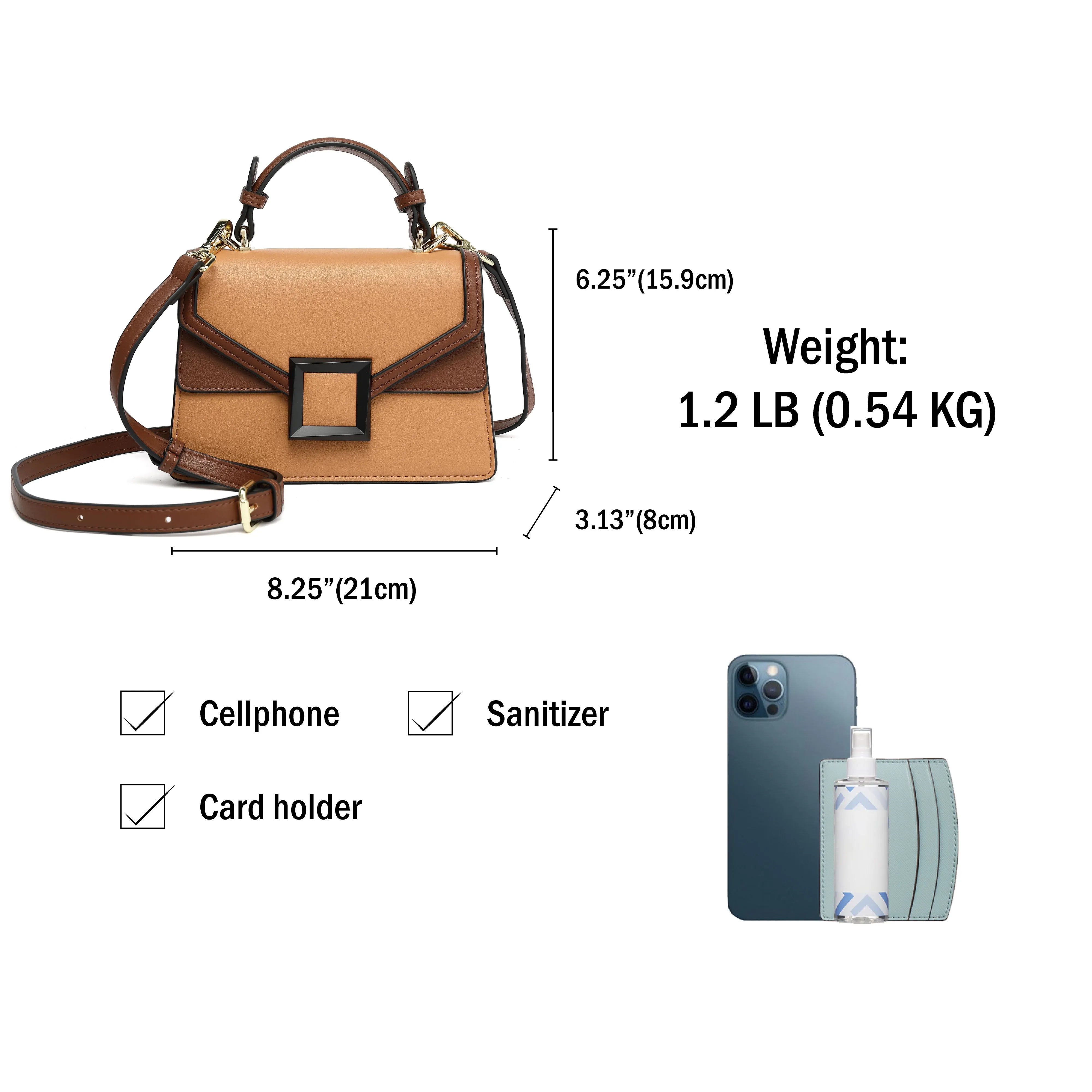 Top Handle Satchel Handbag H2086