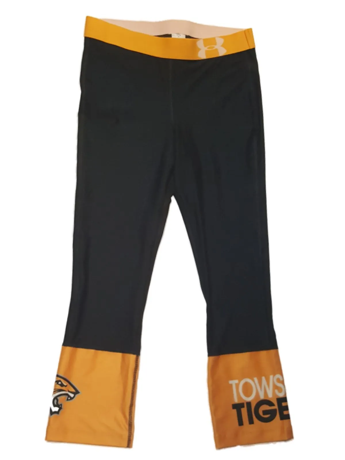 Towson Tigers Under Armour Heatgear WOMENS Cropped Compression Pants (M)