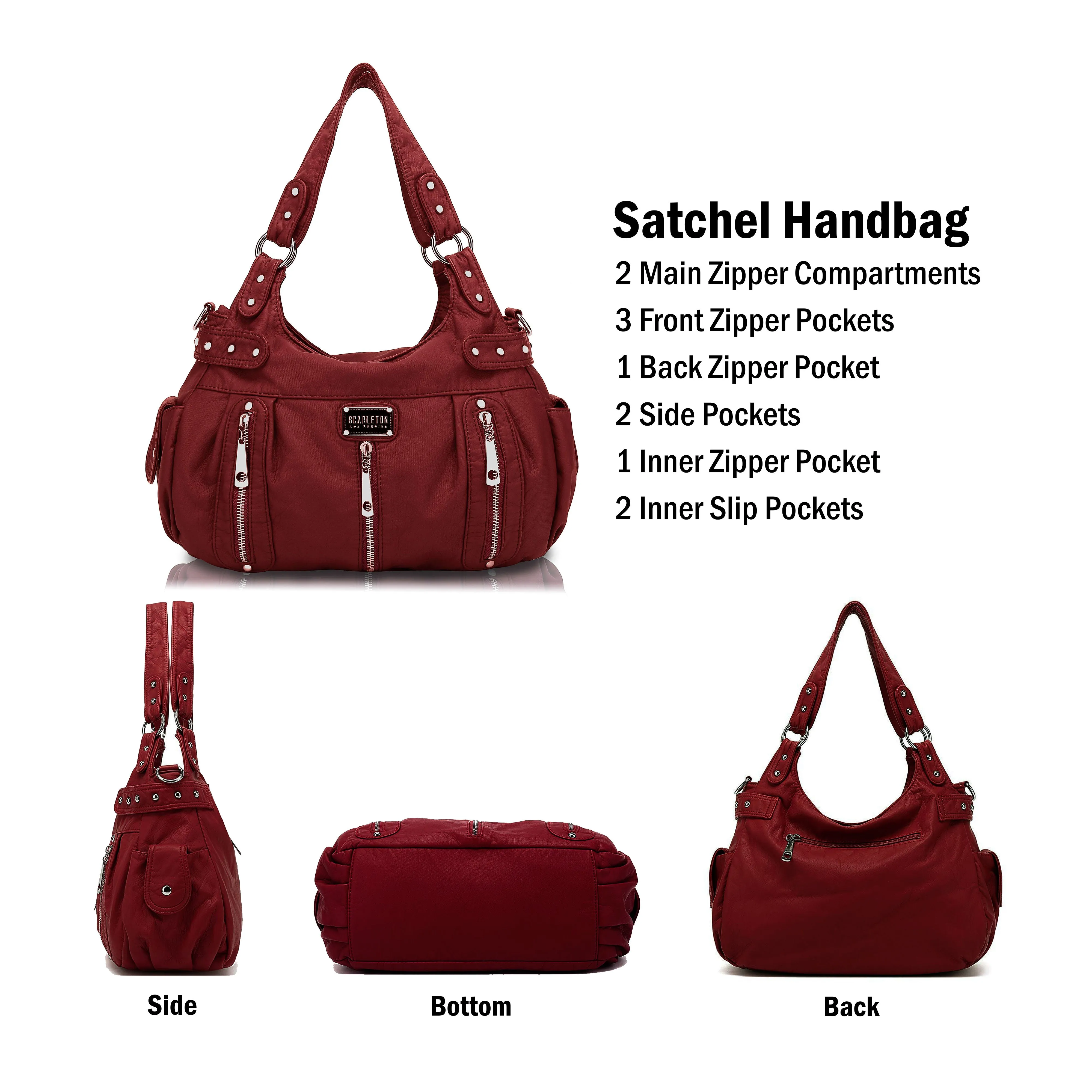 Ultra Soft Washed Shoulder Bag H1292