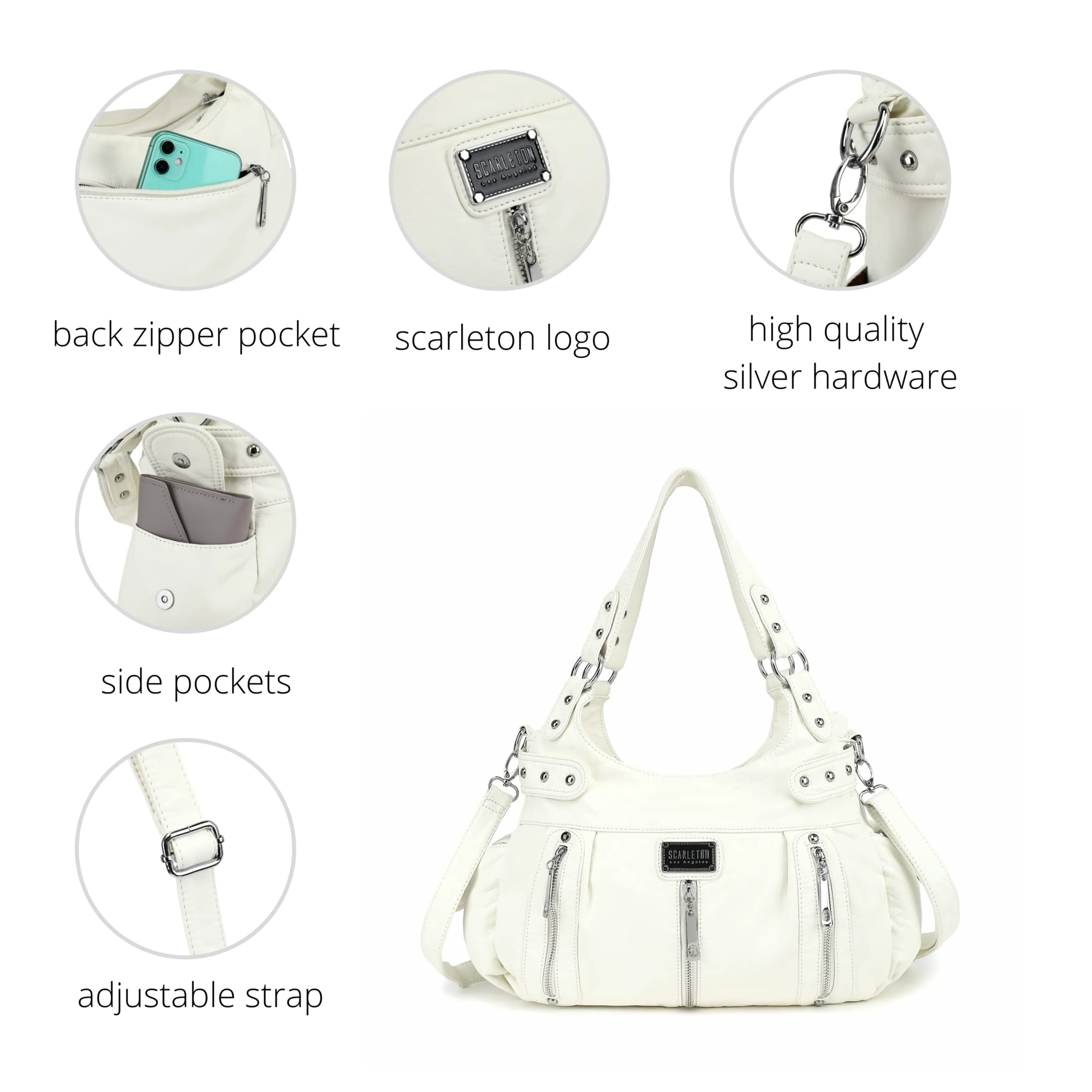 Ultra Soft Washed Shoulder Bag H1292