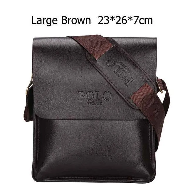 VICUNA POLO Famous Brand Leather Men Bag Casual Business Leather Mens Messenger Bag Vintage Men's Crossbody Bag bolsas male