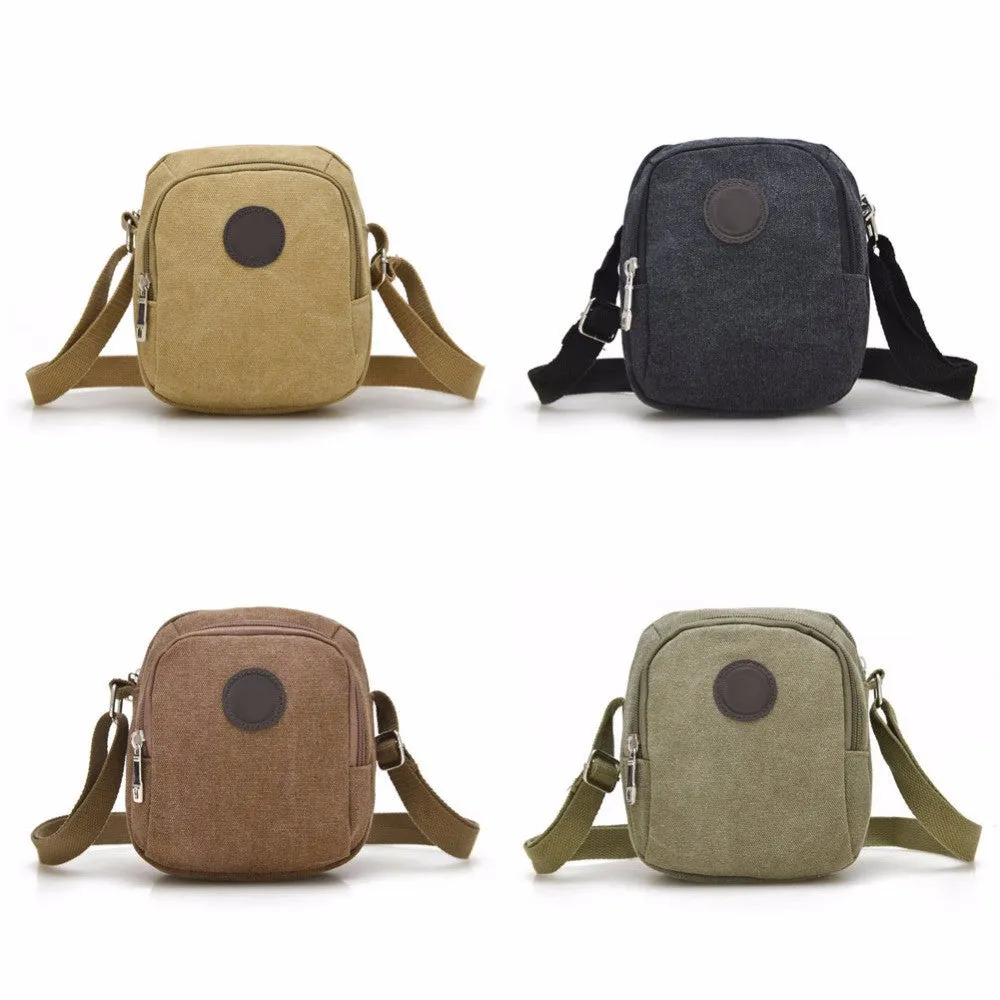 Vintage Canvas Men's Crossbody Over Shoulder Messenger Bags Handbag Leisure Travel  Bag