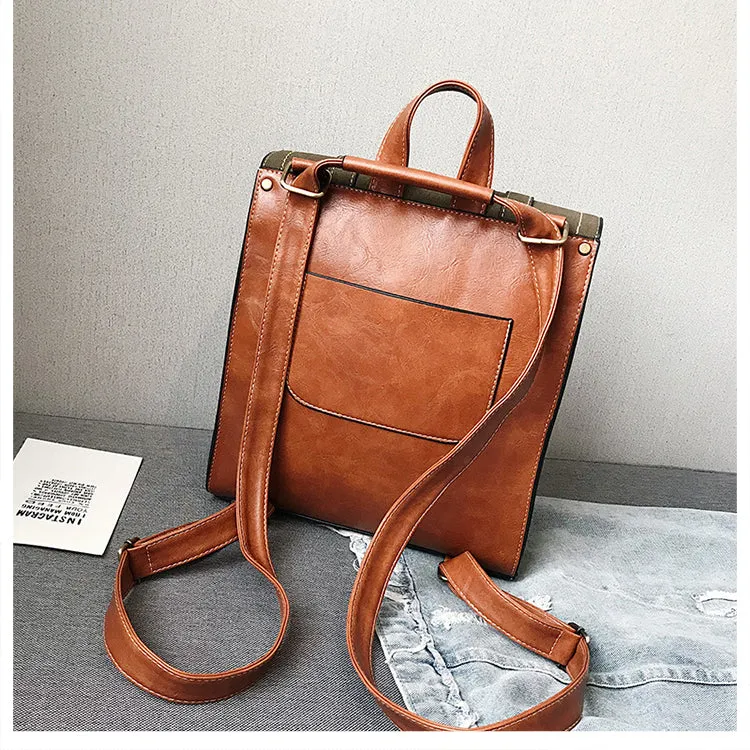 Vintage Preppy Style Women Backpacks