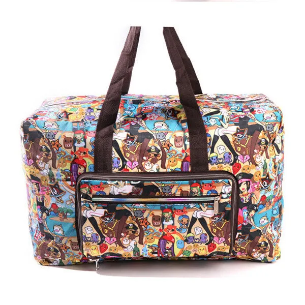 WEIJU 2017 New Folding Travel Bag Large Capacity Waterproof Printing Bags Portable Women's Tote Bag Travel Bags Women