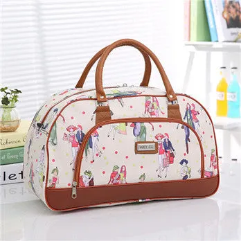 WEIJU Size 46*27*21cm Summer Style Women Travel Bags 2017 High Quality Waterproof Female Handbag Duffle Luggage Bag YA0218