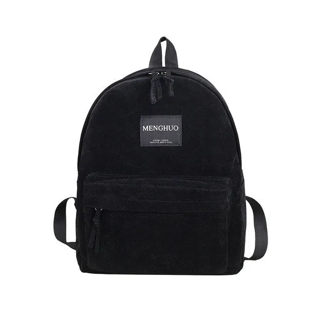 Women Backpack Preppy Suede Backpacks Girls School Bags Vintage Backpack Travel Bag Female Backpack Burgundy Gray Black Mochila