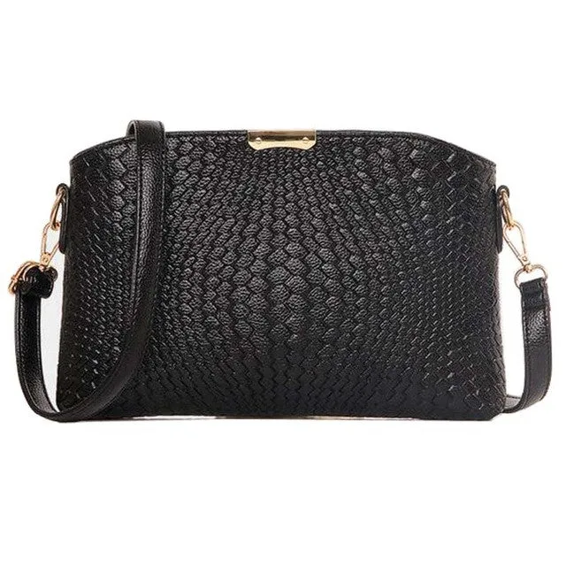 Women Bag 2016 Women Messenger Bags Small Wave Clutch Bags Handbags Women Famous Brands Designer Bolsa Feminina Mochila Black