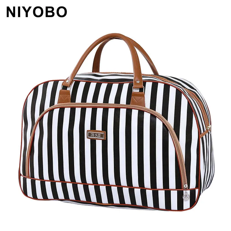 Women Travel Bags 2016 Fashion Pu Leather Large Capacity Waterproof Print Luggage Duffle Bag Casual Travel Bags PT1083